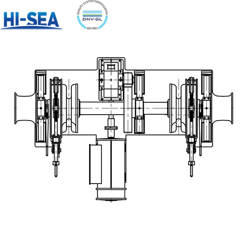 46mm Marine Electric Double Sprocket Anchor Windlass 